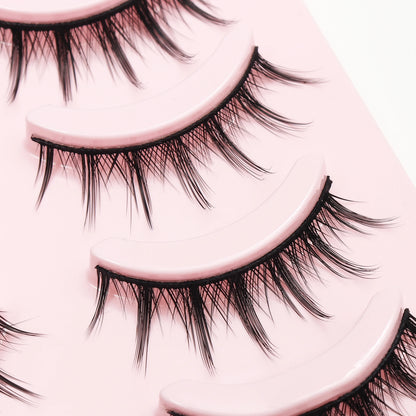 DINGSEN Fake Eyelash Anime Lashes 5 Pairs Little Devil Eyelashes