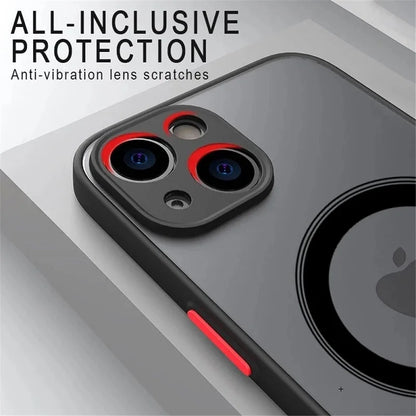 Luxury Matte Armor Magnetic For Magsafe Wireless Charge