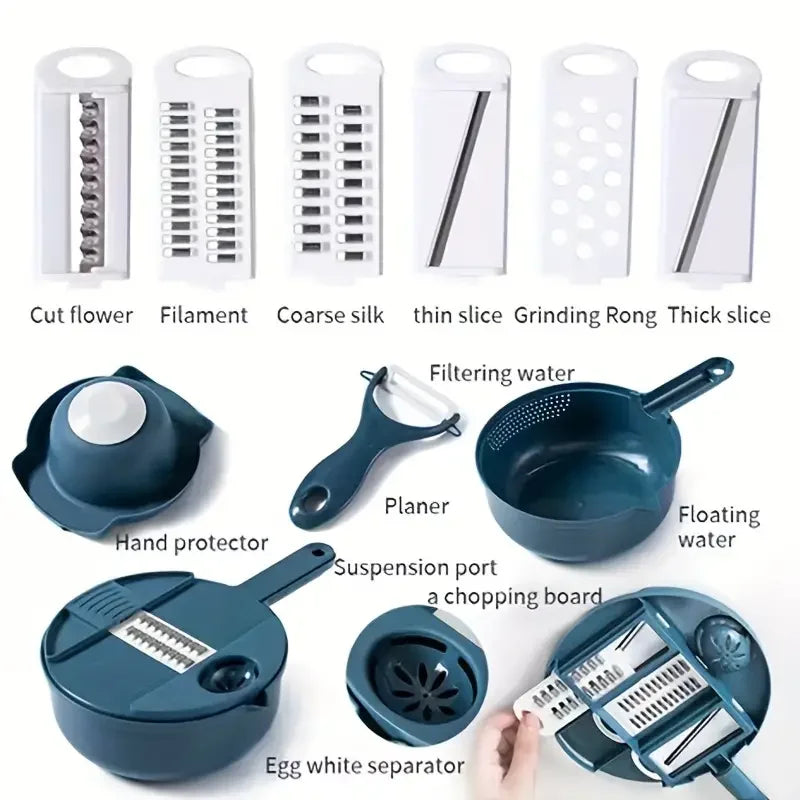 Multifunctional Drain Basket Vegetable Cutter