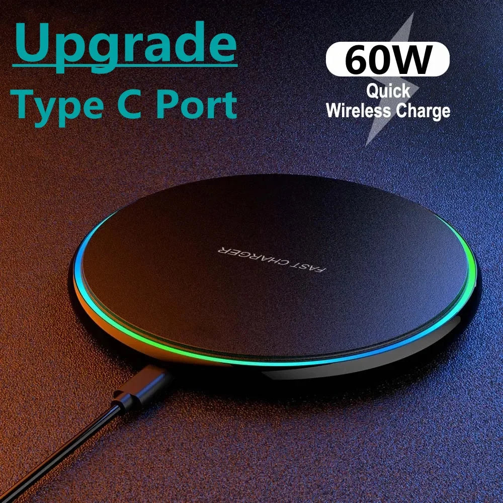 60W Fast Wireless Charger Pad for iPhone
