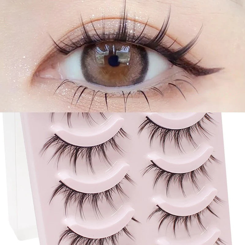 DINGSEN Fake Eyelash Anime Lashes 5 Pairs Little Devil Eyelashes