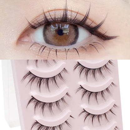 DINGSEN Fake Eyelash Anime Lashes 5 Pairs Little Devil Eyelashes
