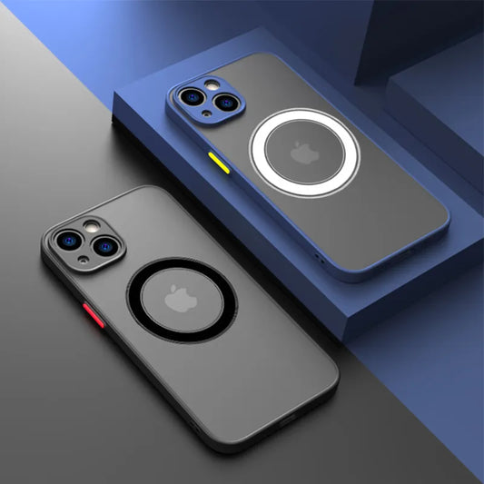 Luxury Matte Armor Magnetic For Magsafe Wireless Charge