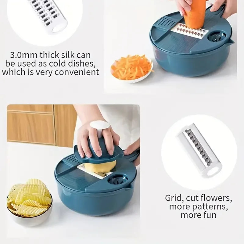 Multifunctional Drain Basket Vegetable Cutter