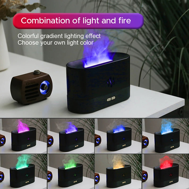 Essential Oil Flame Lamp Air Aroma Diffuser
