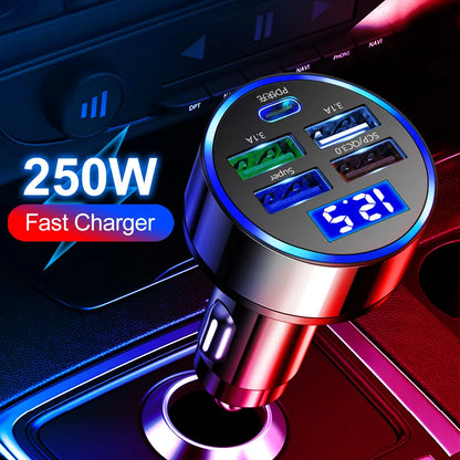 LED Display Voltmeter Car Charger for Cigarette
