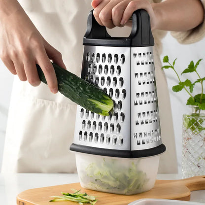 Four-side Box Grater Vegetable Slicer Tower-shaped