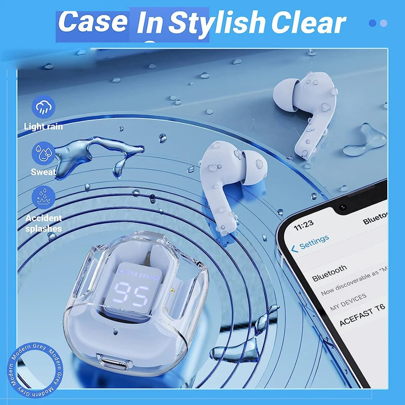 T6 Tws Earpuds Wireless Bluetooth Sport Gaming Headsets