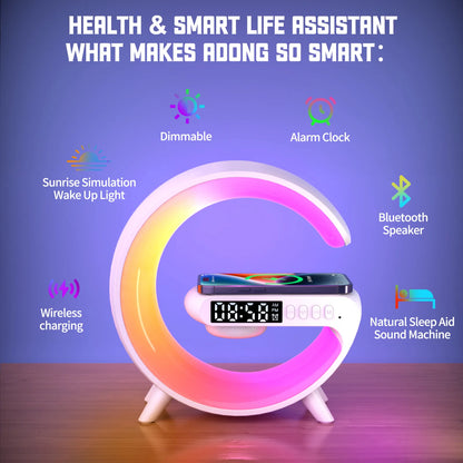 Wireless Charger Pad Stand Speaker RGB