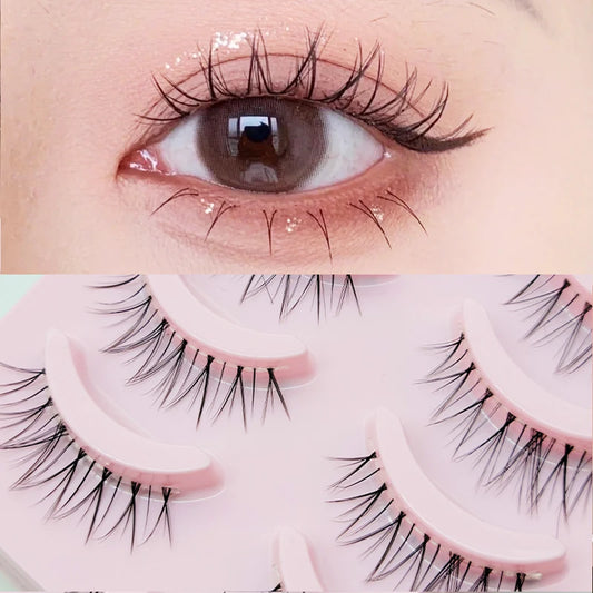DINGSEN Fake Eyelash Anime Lashes 5 Pairs Little Devil Eyelashes