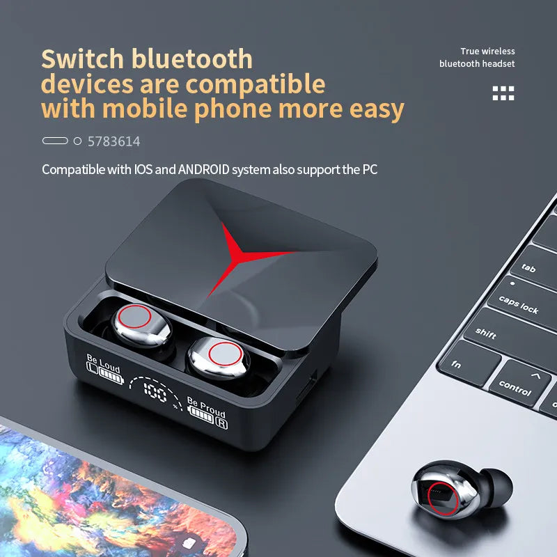 M90 Earphones Wireless Headphones Touch Control