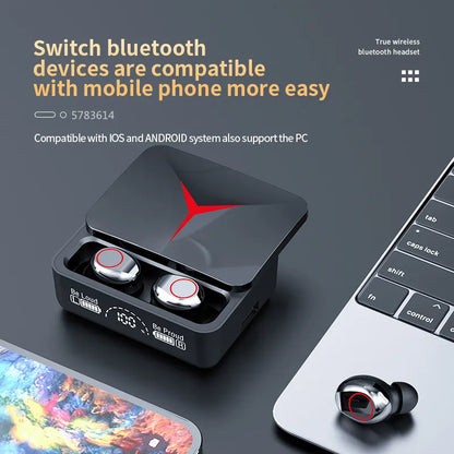 M90 Earphones Wireless Headphones Touch Control